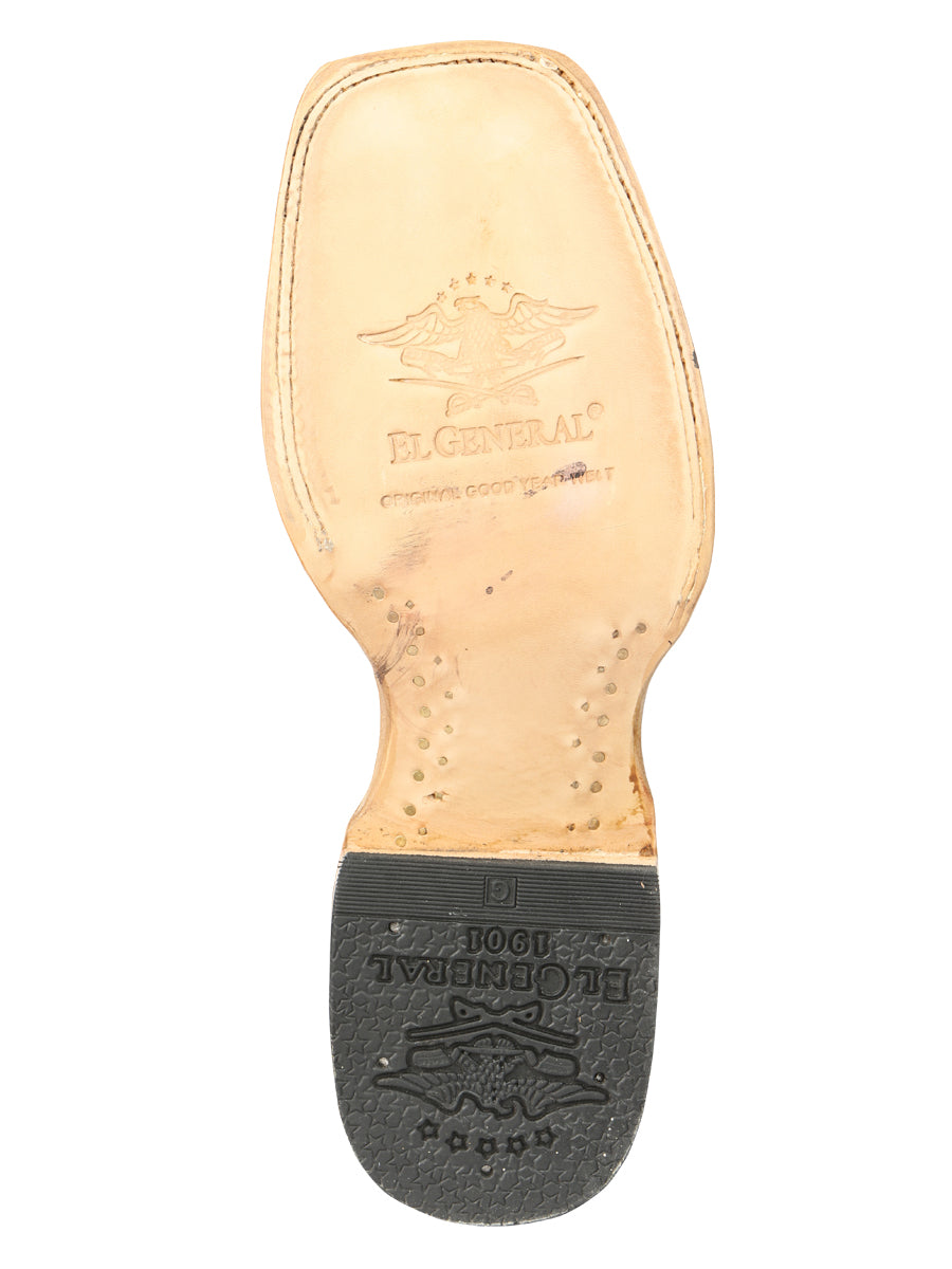 El General Men's Exotic Monster Fish Rodeo Cowboy Boots - Orix 45086