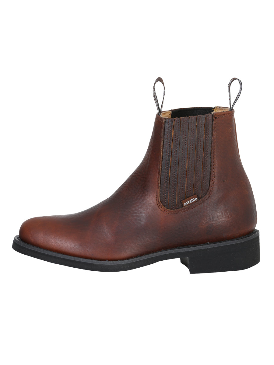 Establo Men’s Work Ankle Boot - Bull Fight Leather - Honey 22954