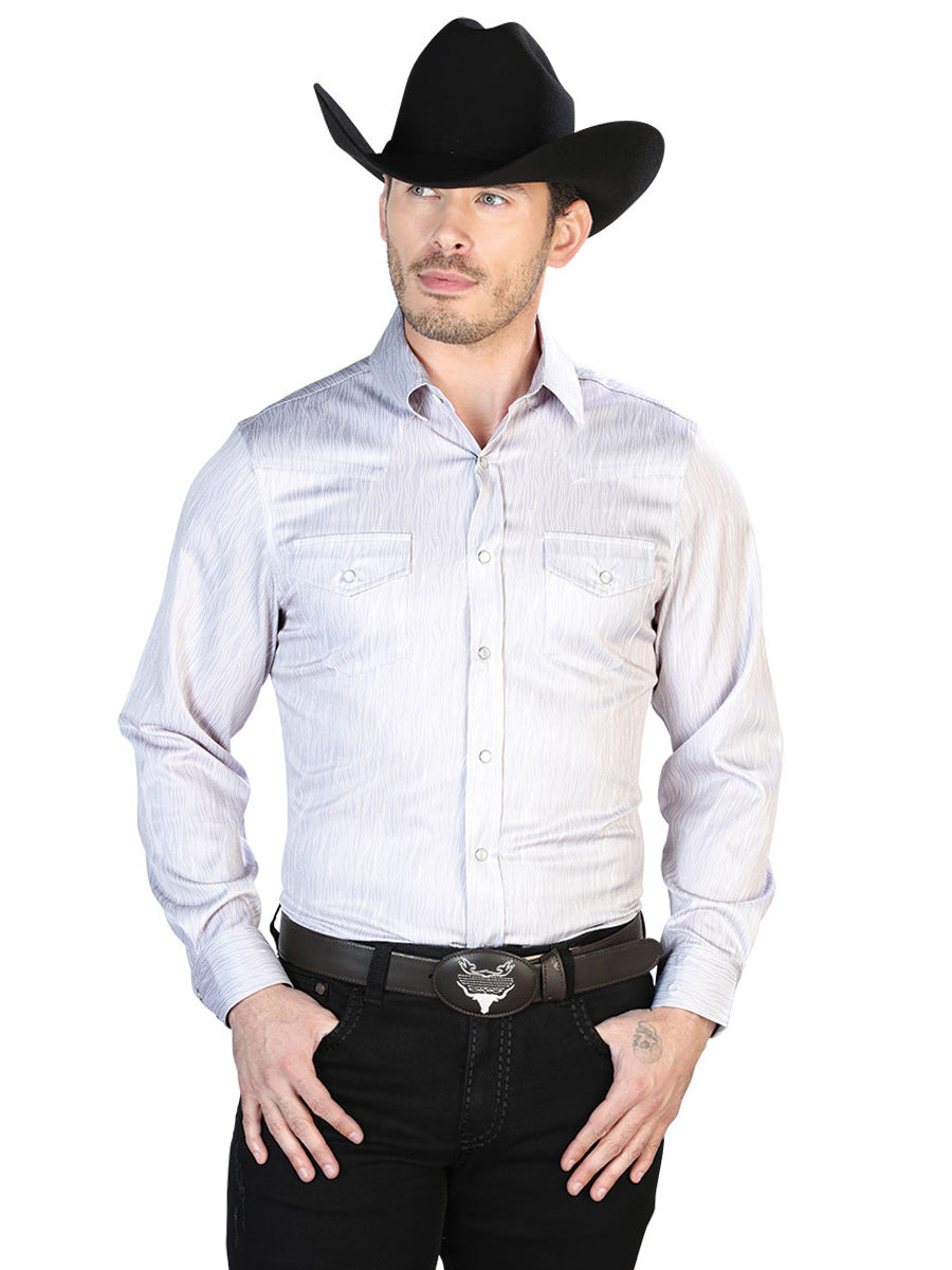 Grey Casual Long Sleeve Shirt 43949