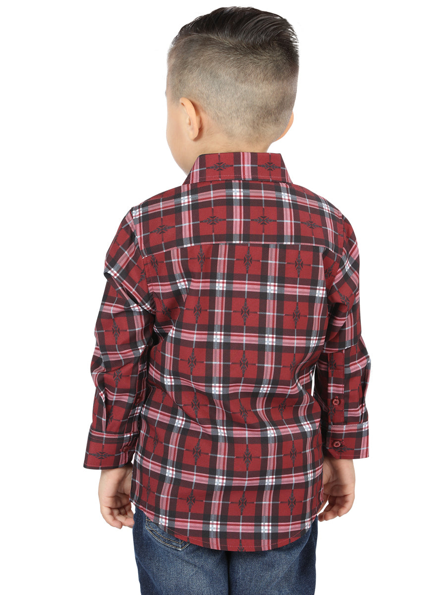 El General Red Casual Long-Sleeve Shirt 44744