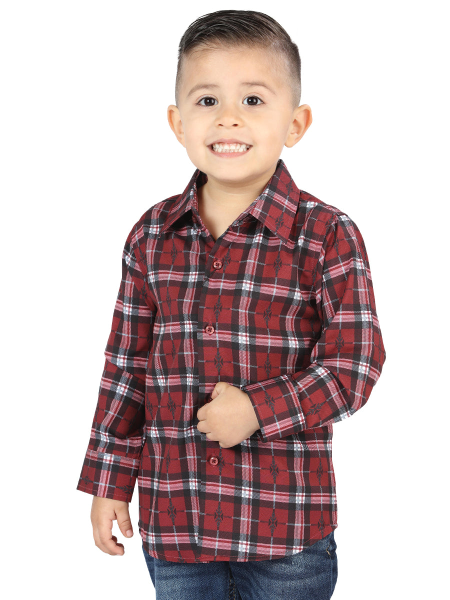 El General Red Casual Long-Sleeve Shirt 44744