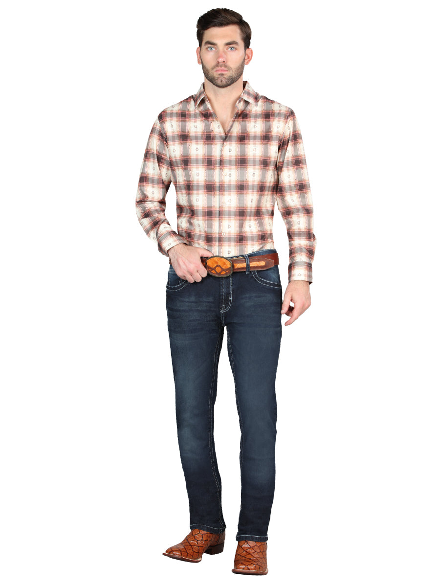 El Norteño Dark Blue Skinny Stretch Pants 126633